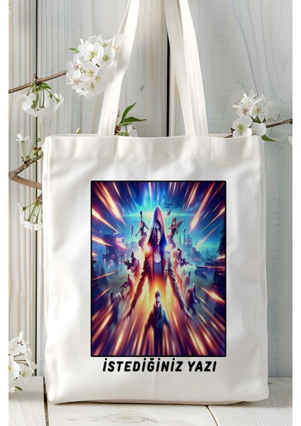 Garena Free Fire Mobil Oyun Baskılı Bez Çanta Omuz Çantası Çift Tafaflı Baskı Kişiye Özel 2 fiyatları