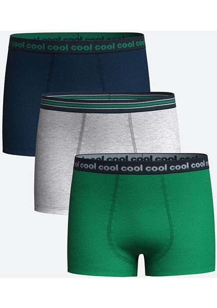 Yeni Sezon Baskili Erkek Cocuk Boxer 3'lu - W40352Z4