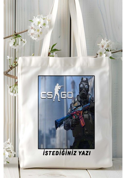 Counter Strike Cs 2 Csgo Oyun Baskılı Bez Çanta Omuz Çantası Kişiye Özel Model 24 fiyatları