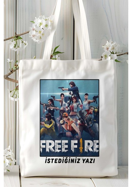 Garena Free Fire Mobil Oyun Baskılı Omuz Çanta Çift Tafaflı Baskı Kişiye Özel 10 fiyatları