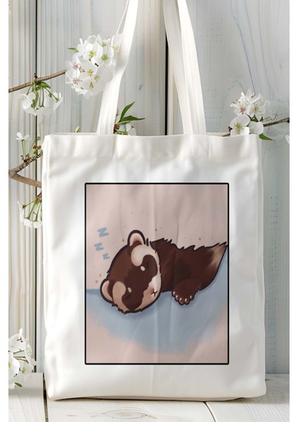 Gelincik Baskılı Omuz Çanta Kişiye Özel Model 2