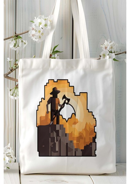 Minecraft Oyun Baskılı Omuz Çanta Kişiye Özel Model 11