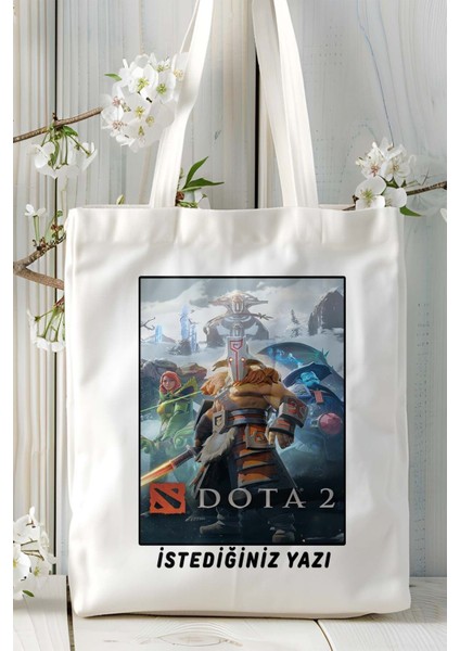Dota Oyun Baskılı Bez Çanta Omuz Çantası Kişiye Özel Model 1 fiyatları