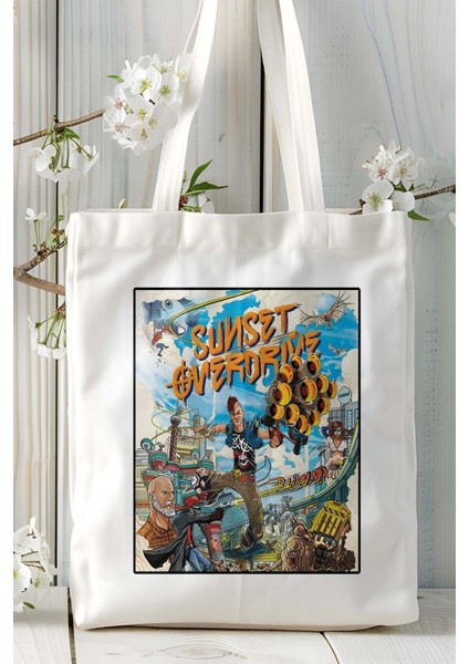 Sunset Over Drive Oyun Baskılı Omuz Çanta Kişiye Özel Model 1