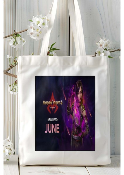 Shadow Fight Mobil Oyun Baskılı Omuz Çanta Çift Tafaflı Baskı Kişiye Özel 10