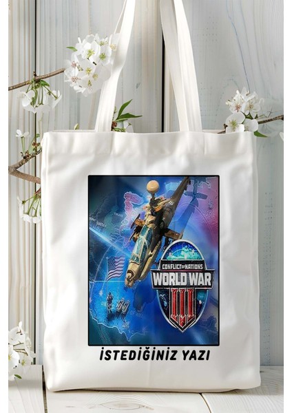Wordwar Mobil Oyun Baskılı Omuz Çanta Çift Tafaflı Baskı Kişiye Özel 1 fiyatları