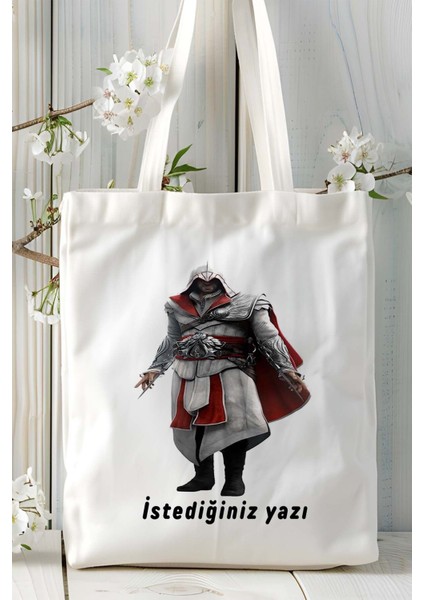 Assassin's Creed Oyun Baskılı Bez Çanta Omuz Çantası Model 2 fiyatları