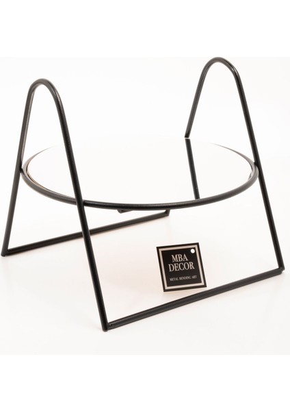 Şık Ahşap Aynalı Kahve Yanı Sunumluk 24CM Organizer Dekorasyon