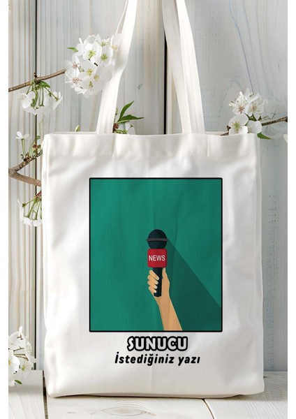 Sunucu Baskılı Bez Omuz Çantası Kişiye Özel Model 10