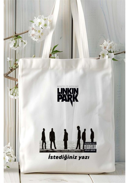 Linkin Park Baskılı Bez Çanta Kişiye Özel Model 1 fiyatları