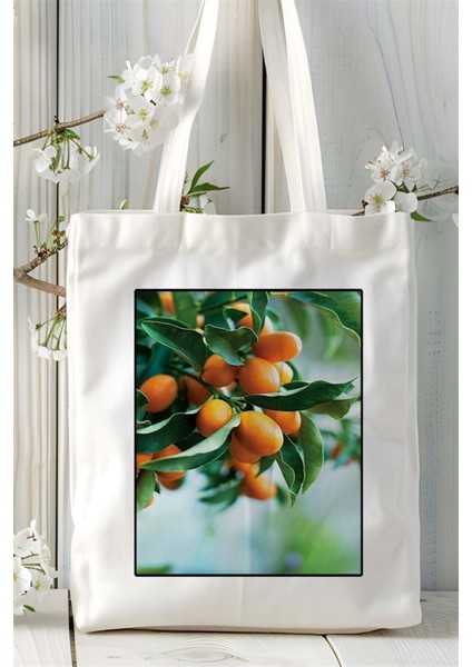 Kamkat Baskılı Bez Çanta Omuz Çantası Kişiye Özel Desen 4