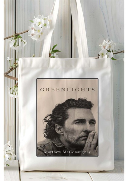 Matthew Mc Conaughey Baskılı Bez Çanta Omuz Çantası Kişiye Özel Desen 1