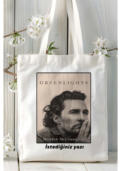 Matthew Mc Conaughey Baskılı Bez Çanta Omuz Çantası Kişiye Özel Desen 1 fiyatları
