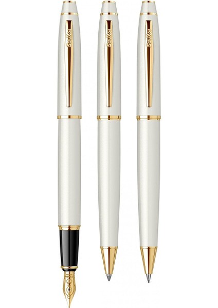 & WizDesign 35 Dolmakalem + Tükenmezkalem + Versatil Üçlü Set Beyaz Altın (Ömür Boyu Garantili - Lüks Kutulu - İsme Özel Tasarım) modelleri