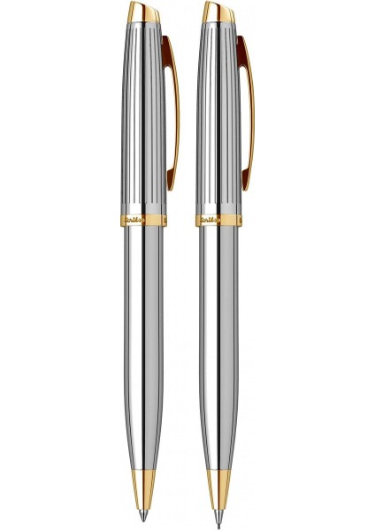 & WizDesign 39 Tükenmezkalem + Versatil Ikili Set Gold Krom ( Ömür Boyu Garantili - Lüks Kutulu - İsme Özel Tasarım ) fiyatları