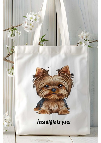 Yorkshire Terrier Köpek Baskılı Omuz Çanta Kişiye Özel Model 18 fiyatları
