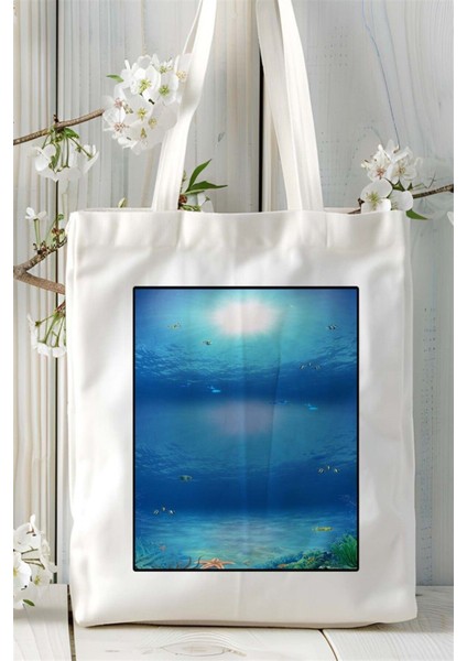 Deprem Baskılı Bez Çanta Omuz Çantası Kişiye Özel Desen 1