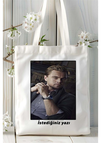 Leonardo Di Caprio Baskılı Bez Çanta Omuz Çantası Kişiye Özel Desen 1 fiyatları