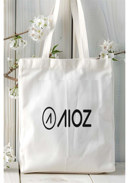 Aioz Network Baskılı Bez Çanta Kişiye Özel Model 1