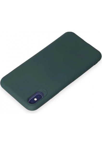 iPhone x Kılıf First Silikon - Koyu Yeşil modelleri
