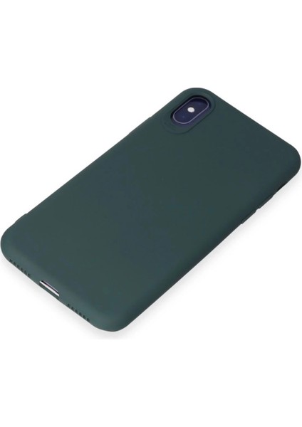 iPhone x Kılıf First Silikon - Koyu Yeşil fırsatları
