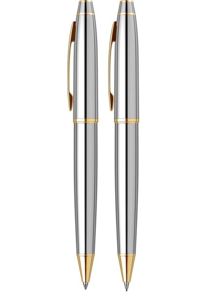 & WizDesign 35 Tükenmezkalem + Versatil Ikili Set Gold Krom ( Ömür Boyu Garantili - Lüks Kutulu - İsme Özel Tasarım ) indirimleri