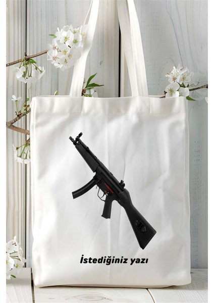Mp-5 Baskılı Bez Çanta Kişiye Özel Model 2 fiyatları