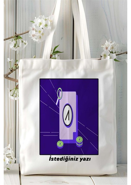 Aioz Network Baskılı Bez Çanta Omuz Çantası Kişiye Özel Desen 1 fiyatları