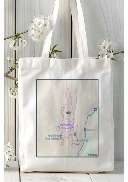 Hakkari Baskılı Bez Çanta Omuz Çantası Kişiye Özel Desen 30