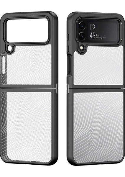 Dux Ducis Samsung Z Flip4 5g Aimo Series Premium Buzlu Sert Pc-Tpu KILIF-(1903) fiyatları
