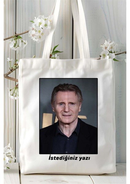 Liam Neeson Baskılı Bez Çanta Omuz Çantası Kişiye Özel Desen 2 fiyatları