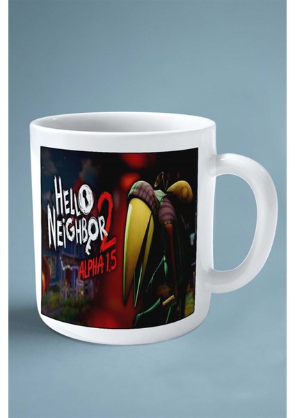 Hello Neighbor Mobil Oyun Baskılı Kupa Bardak Çift Taraflı Baskı Kişiye Özel Model 8