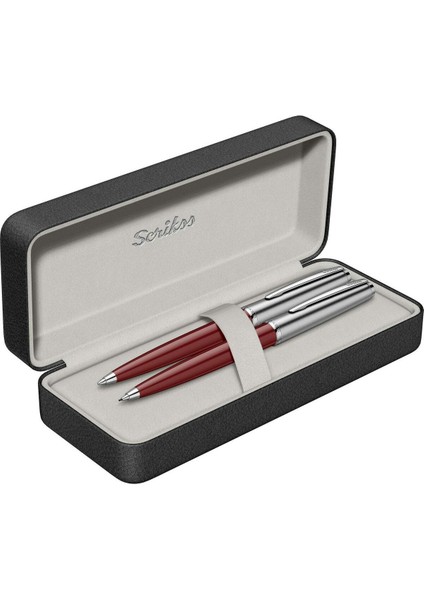 & WizDesign 78 Tükenmezkalem + Versatil Ikili Set Bordo ( Ömür Boyu Garantili - Lüks Kutulu - İsme Özel Tasarım )