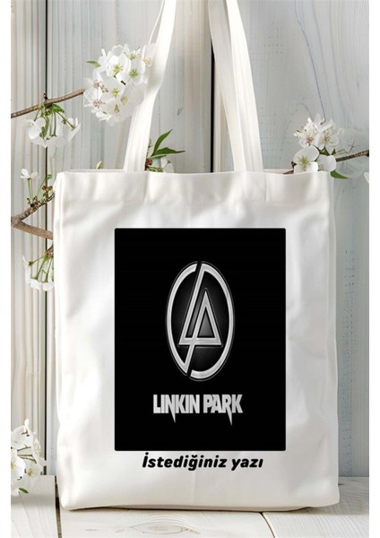 Linkinpark Linkin Park Baskılı Bez Çanta Omuz Çantası Kişiye Özel Desen 4 fiyatları