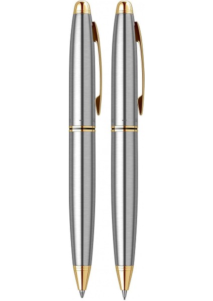 & WizDesign 88 Tükenmezkalem + Versatil Ikili Set Gold Krom ( Ömür Boyu Garantili - Lüks Kutulu - İsme Özel Tasarım ) fiyatları