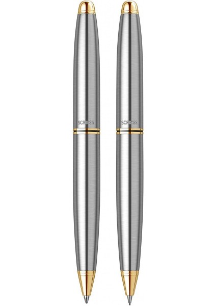 & WizDesign 88 Tükenmezkalem + Versatil Ikili Set Gold Krom ( Ömür Boyu Garantili - Lüks Kutulu - İsme Özel Tasarım ) modelleri
