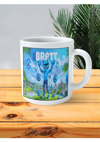 Brett Baskılı Kupa Bardak Kişiye Özel Desen 1