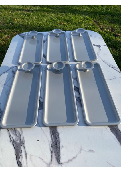 2'li Gri Baton ve Makaronluk Takımı, Kahve ve Pasta Sunum Tepsisi fiyatları