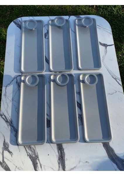 2'li Gri Baton ve Makaronluk Takımı, Kahve ve Pasta Sunum Tepsisi modelleri