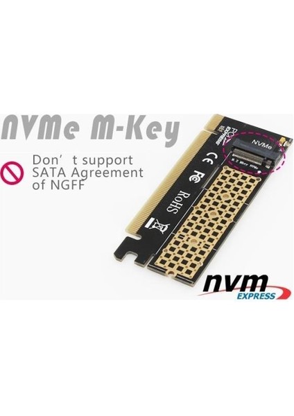 4390 M.2 Nvme SSD Ngff To Pcie 3.0 X16 Adaptör M Key Kart Çevirici Dönüştürücü modelleri