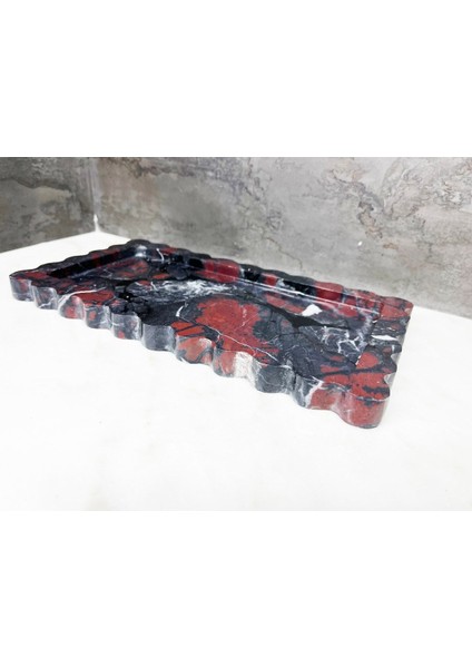 Doğal Siyah Mermer Tepsi, Banyo ve Sunum Için Şık ve Zarif Tasarım fırsatları