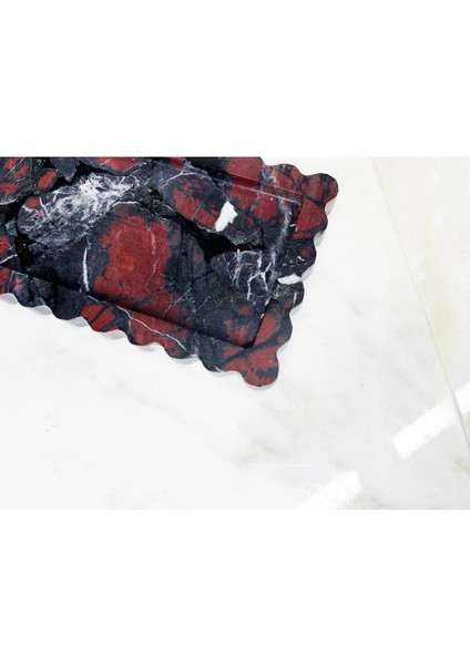 Doğal Siyah Mermer Tepsi, Banyo ve Sunum Için Şık ve Zarif Tasarım indirimleri