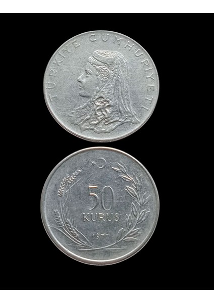 1974 50 Kuruş Koleksiyon Para. Koleksiyon Başlangıç Setleri Antika Darpane Hobi