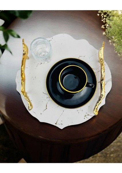 Altın Nişan Kahve Tepsisi, Şık ve Zarif Hediye Seçeneği