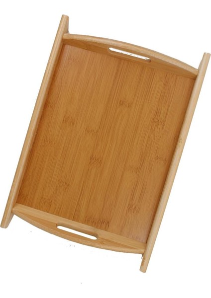 Bambu Dikdörtgen Tepsi 38X26X5, Şık ve Doğal Sunum Için Ideal.