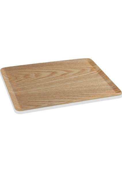 Ahşap Kaydırmaz Tepsi 36X28 Cm, Kahverengi, Şık ve Kullanışlı.