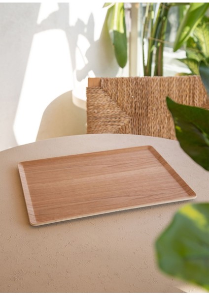 Ahşap Kaydırmaz Tepsi 36X28 Cm, Kahverengi, Şık ve Kullanışlı. modelleri