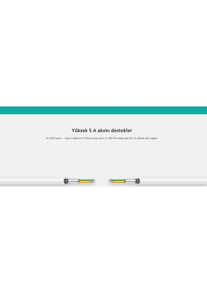 USB Type-C to Type-C Kablo 150 cm - Beyaz