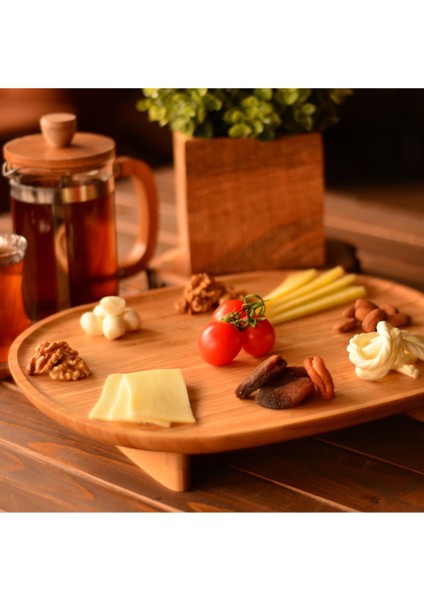 Kahverengi Ayaklı Sunum Tepsisi, Şık ve Kullanışlı Tasarım modelleri