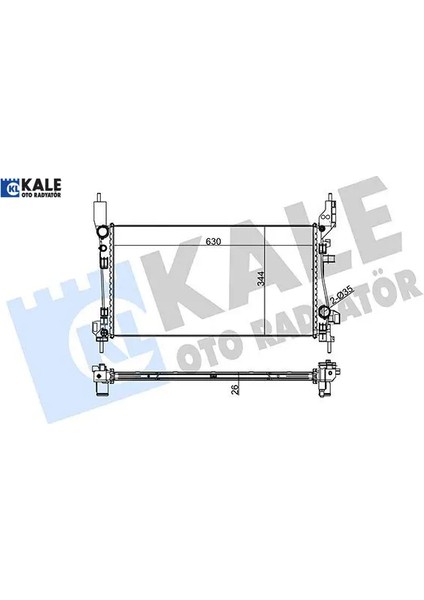 Radyatör Klimali Bipper-Fiorino 1.3 Jtd-1.4 Hdi